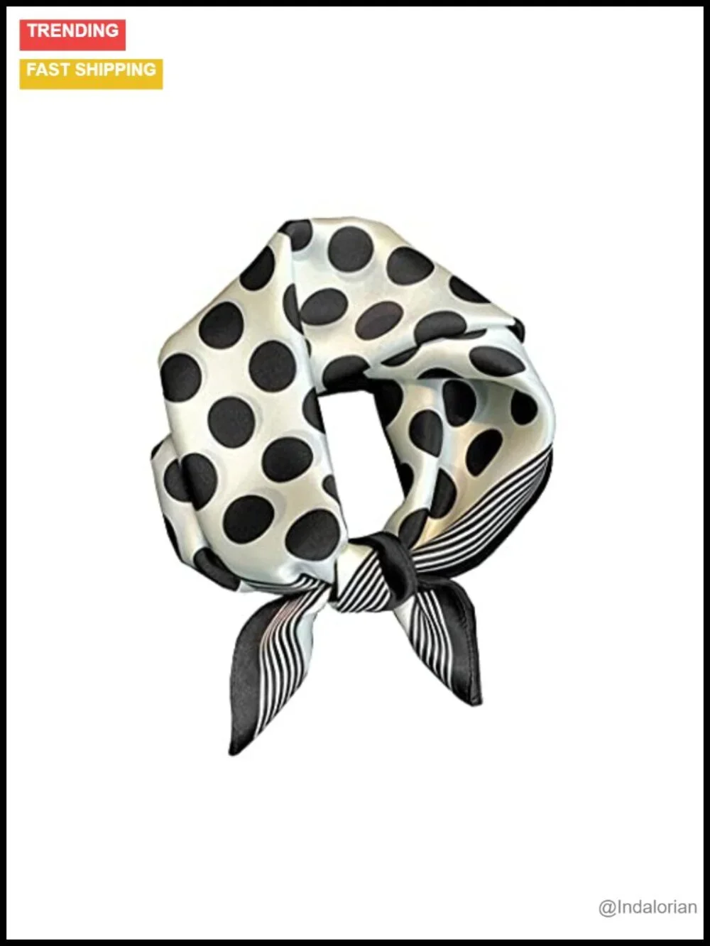 100% Mulberry Silk Square Fashion Scarf 21x21 - Versatile Head/Wrap